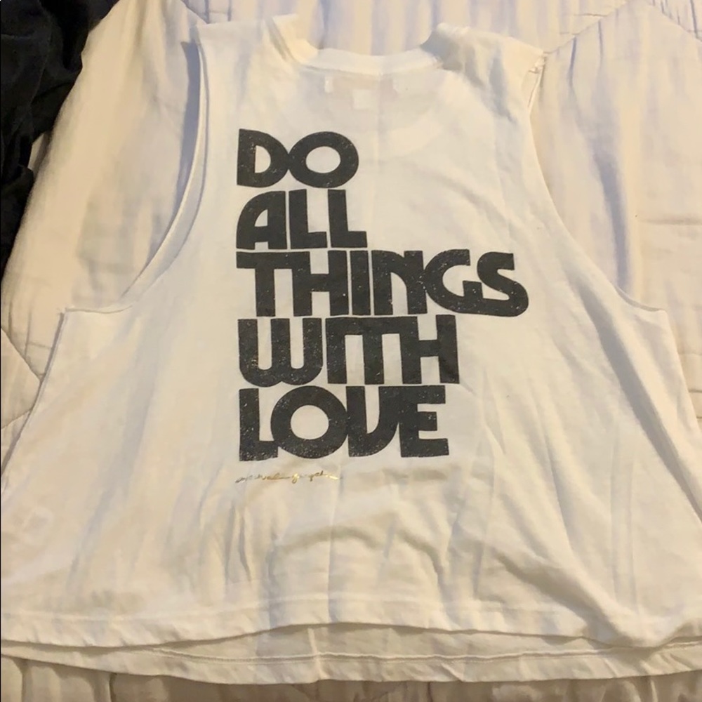 Spiritual Gangster Muscle 3/4 Crop Tank Size S!